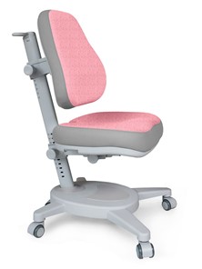 Кресло Mealux Onyx (Y-110) G + DPG  - серое + чехол розовый с серыми вставками в Орске