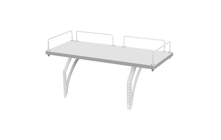 Растущий стол 1/75-40 (СУТ.25) + Polka_z 1/600 (2шт) белый/белый/Серый в Орске - изображение 1