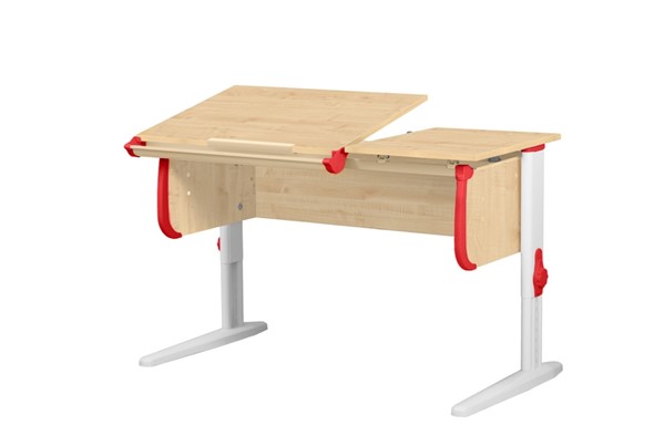 Растущий стол 1/75-40 (СУТ.25) Бежевый/Белый/Красный в Бузулуке - изображение