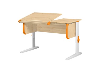 Растущий стол 1/75-40 (СУТ.25) Бежевый/Белый/Оранжевый в Орске