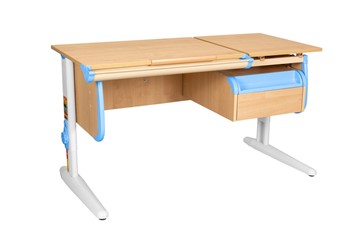 Детский стол-трансформер 1/75-40 (СУТ.25) + Tumba 1 Бежевый/Белый/Ниагара в Бузулуке