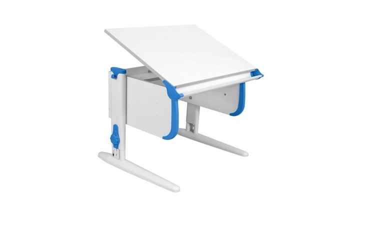 Детский стол-трансформер 1/75 (СУТ.24) белый/белый/Синий в Бузулуке - изображение 1