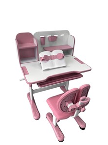 Парта растущая и стул Vivo Pink FUNDESK в Орске - предосмотр 2