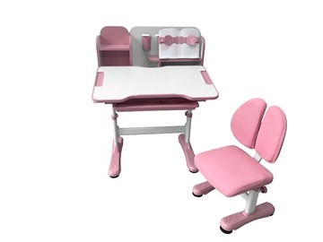 Парта растущая и стул Vivo Pink FUNDESK в Орске - предосмотр 3