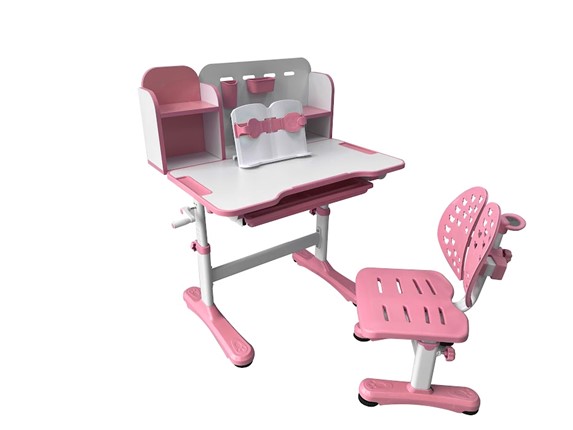 Парта растущая и стул Vivo Pink FUNDESK в Бузулуке - изображение