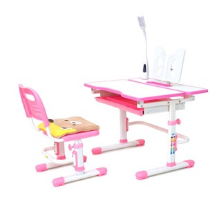 Детский стол-трансформер RIFFORMA SET-07, розовый в Орске