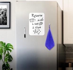 Доска магнитная на холодильник BRAUBERG, 30х21 см с маркером, магнитом и салфеткой в Орске - предосмотр 2