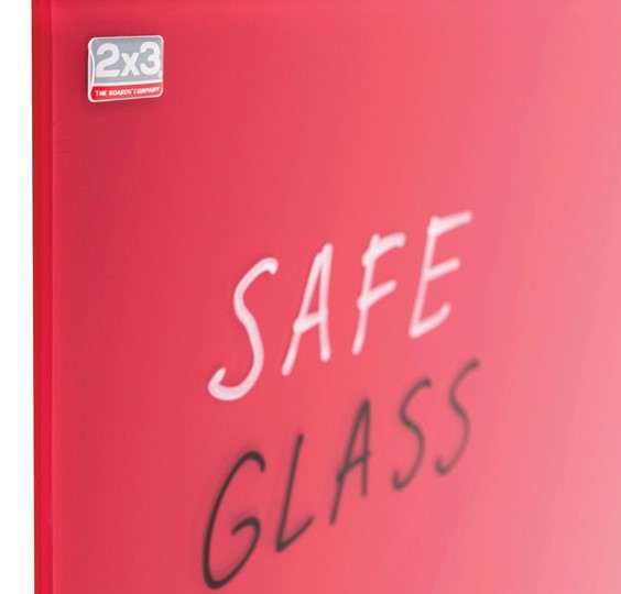 Магнитная стеклянная доска на стену 2х3 OFFICE TSZ86 R, 60x80 см, красная в Бузулуке - изображение 1