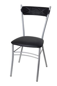Кухонный стул Бистро Софт СРП-080С Эмаль, с мягкой спинкой Экотекс черный в Орске